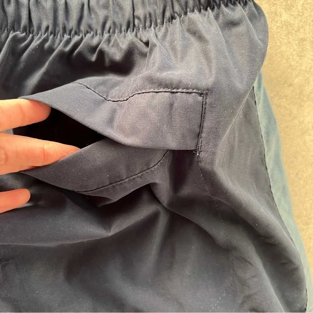 Nike Size XL Navy Blue Lined Drawstring Swim Trunk Shorts